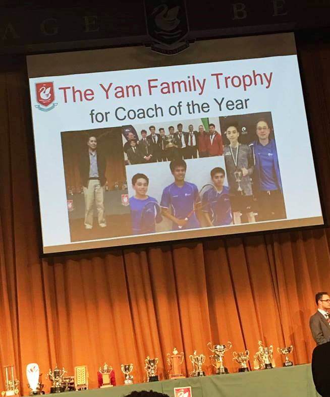 Westlake Boys High School - Trophy under the YAM Legacy